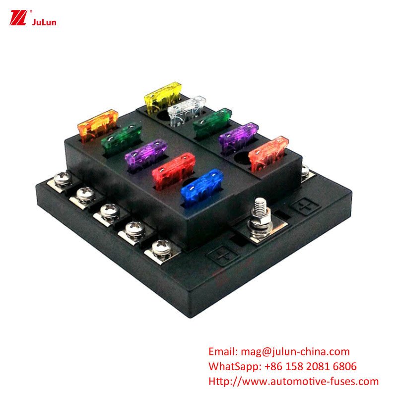 ANS/MIDI 30A-500A Small Copper Contact Fuse Holder Meets EU UL Standard 12-Way Fuse Box