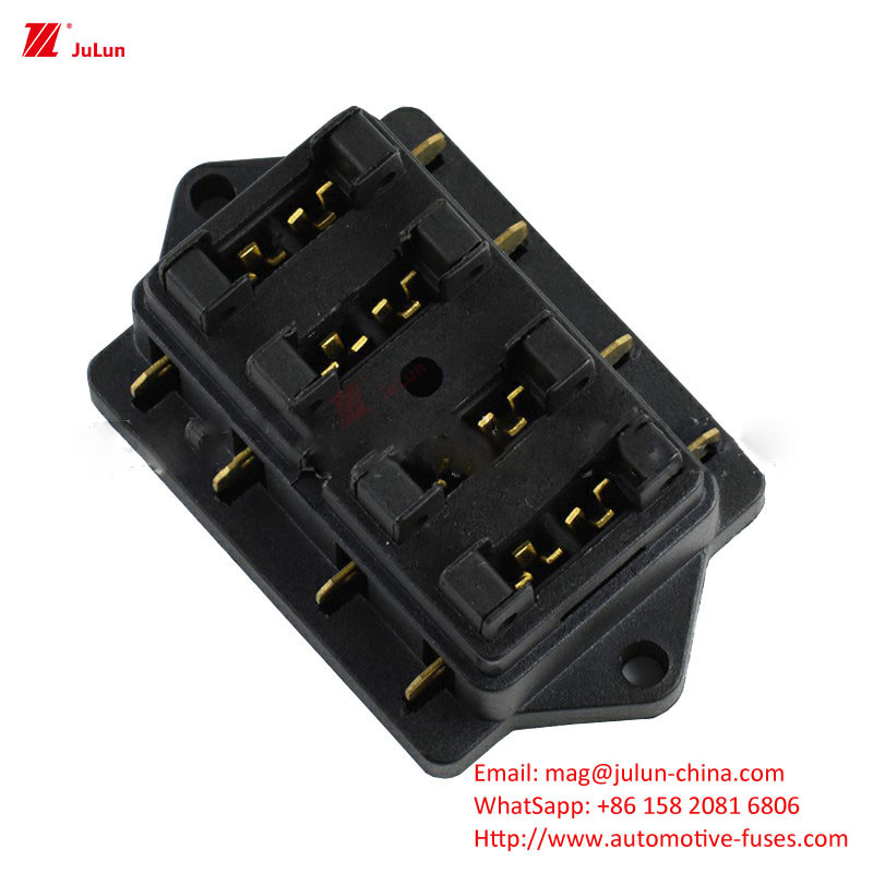 Eu UL Single/Bipolar 30A-500A Nylon Housing Fuse Holder Automotive Electronic Circuit Protection