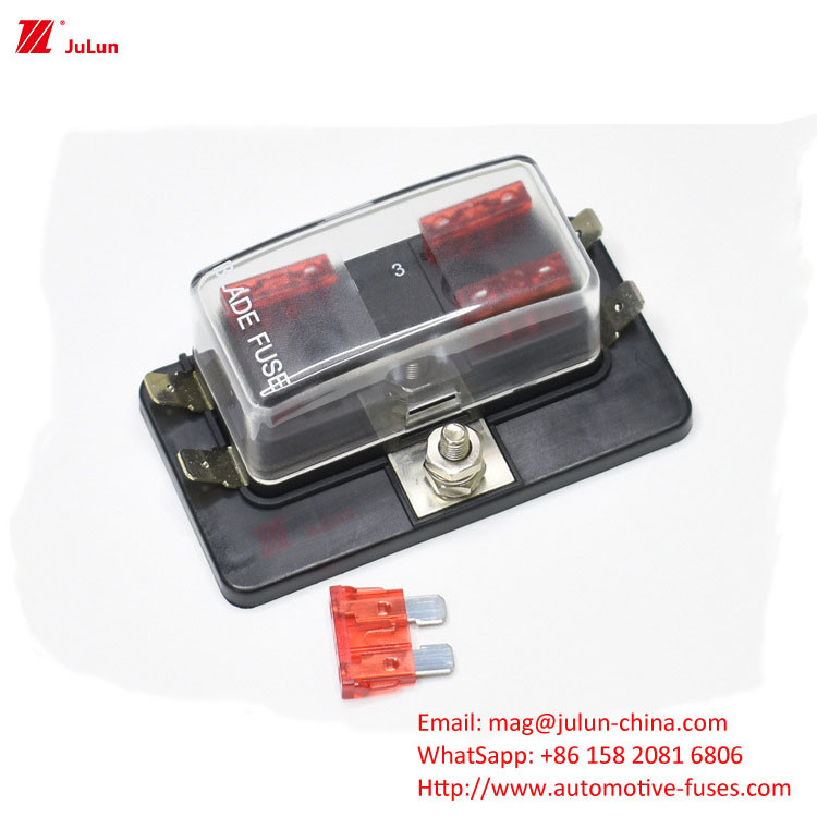 Taiwan SCI New Car 4 Middle Insert Fuse Box 1 In 4 Out Fuse Holder R3-76-01-04 Automotive Parts