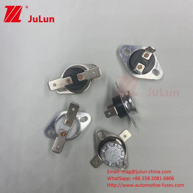 KSD301 130°C Durable Jump Switch With ≥100000 Times Life Cycle And Normally Closed Contact Type