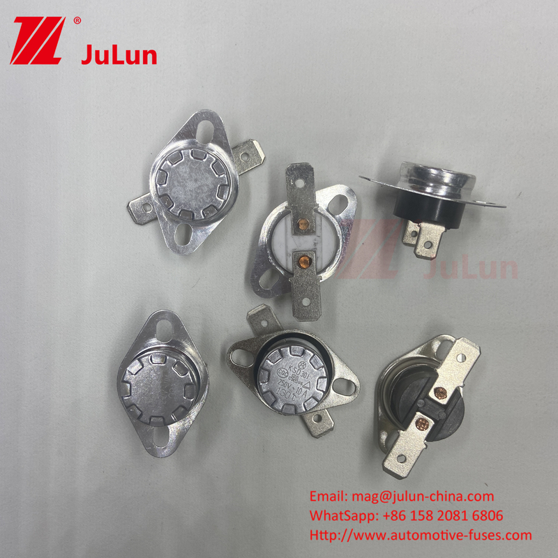 KSD301 KSD302 Insulation Resistance No Breakdown Blinding Normal State Jump Switch With ≥100000 Times Life Cycle