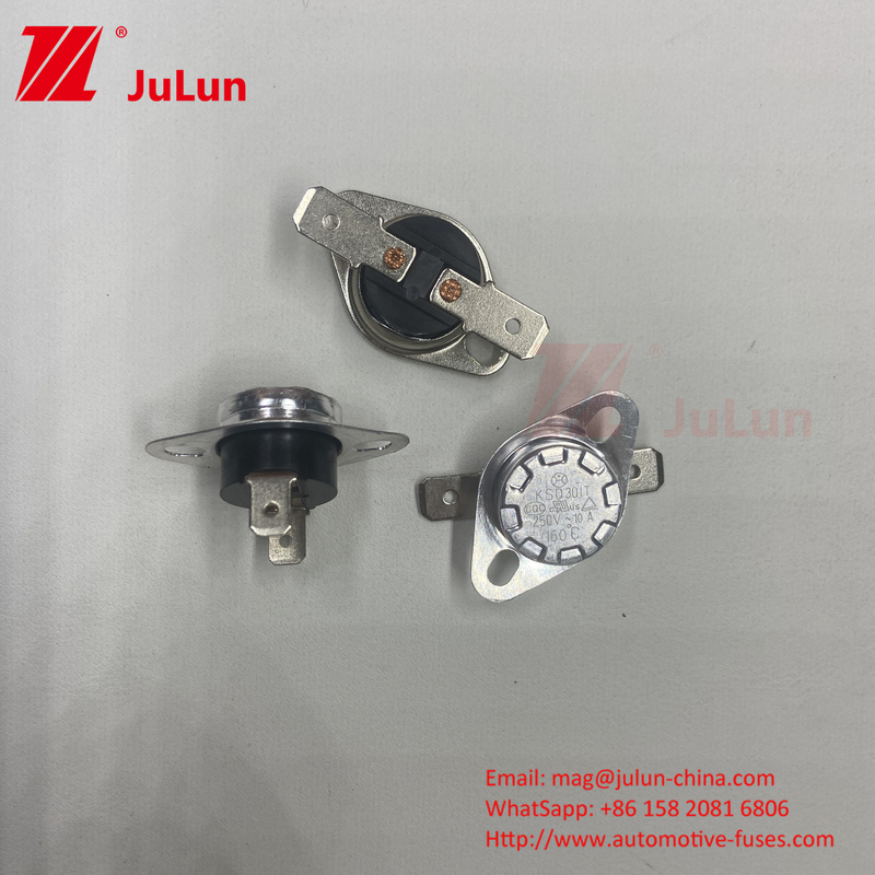 KSD301 KSD302 Temperature Activated On Off Switch Manual Reset Type RoHS Approved