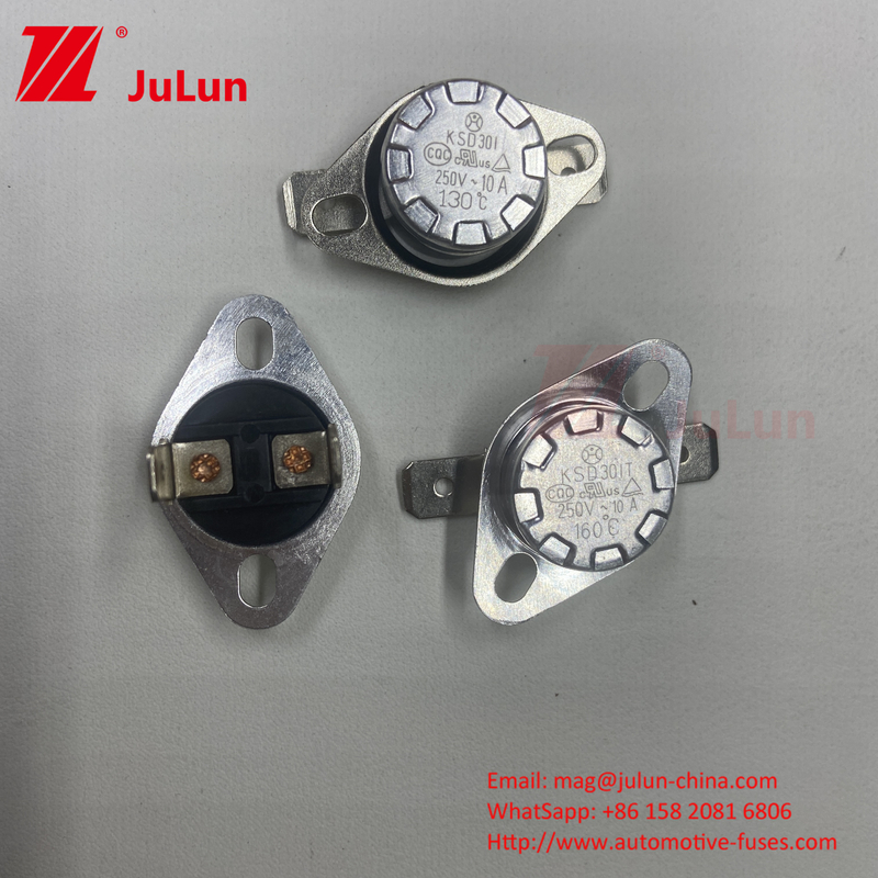 KSD301 / KSD302 Thermostat Normally Closed Jump Switch Wind Warmers Bimetal Snap Action Thermostat KSD301 Bimetal Therma