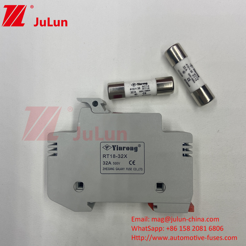 PV-30 CE TUV 10*38mm Dc 6A,8A,10A,12A,15A,20A,25A,32A PV Solar Dc 1000V Fuse With Fuse For Solar PV Module Protection