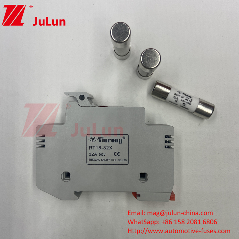 Solar Pv Fuse Din Rail Solar Fuse Holder Holder For Photovoltaic Inverter  Inline Fuse Cylindrical Fuse Holder