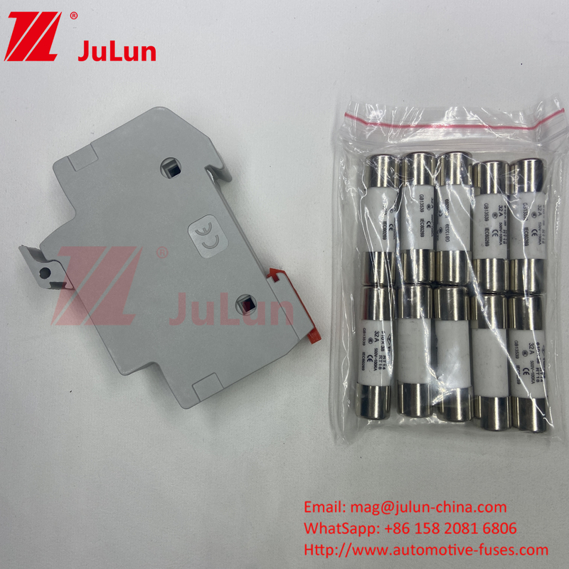 Professional Factory BYPV-18 1pole 16a 1000v Certified Cylindrical Ceramic Fuse With 30kA Breaking Capacity