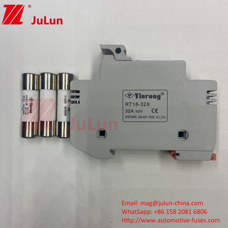 Professional Factory BYPV-18 1pole 16a 1000v Dc Din Rail Fuse Holder With 1500v Dc Fuse For Solar