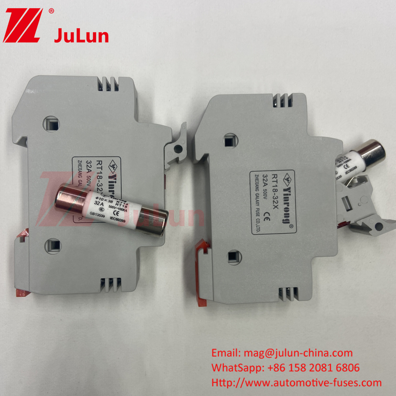 10A-63A Cylindrical Fuse For Solar Energy System Protection Solar DC 1000V PV Fuses 6A 10A 15A 20A 25A 30A High Voltage