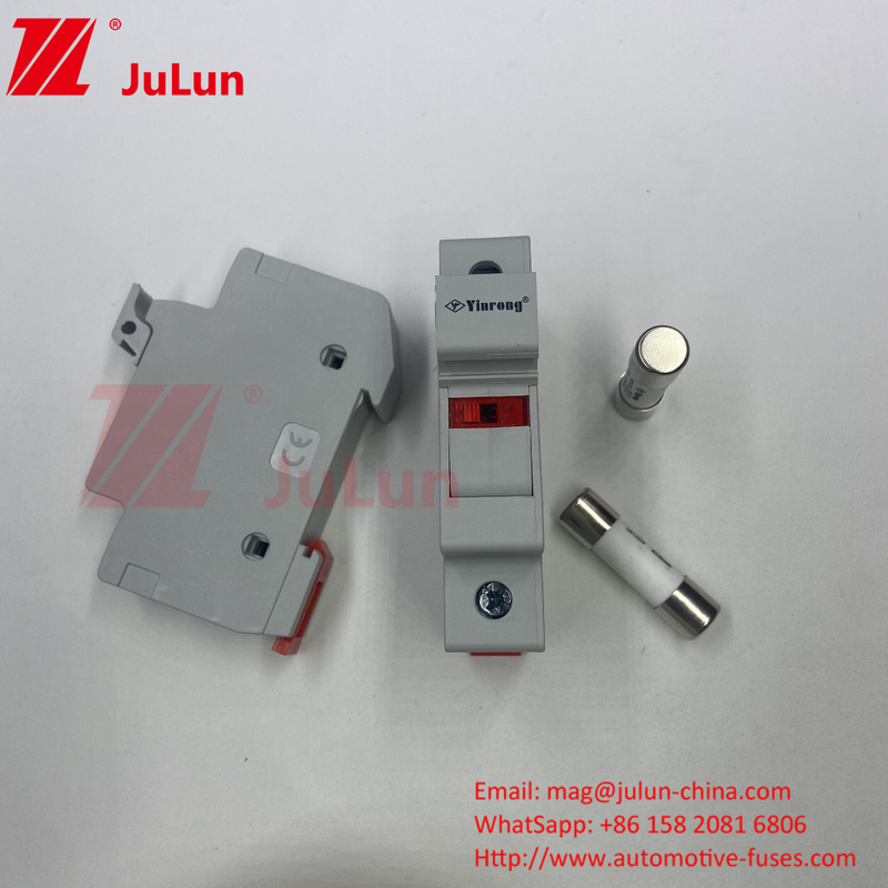 1000VDC 15A Solar PV Fuse Holder With Fuse Solar PV Fuses 6A 10A 15A 20A 25A 30A High Voltage For Solar System