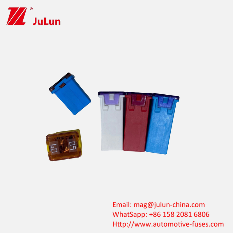 Little Automobile Square Fuse 32V 58V EV Medium Electric Car Vehicle Fuse Blade Terminal With 58V Rated Voltage DC