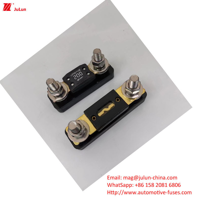 Eu UL Manual Reset Amplifier Circuit Breaker 30A-500A32V Automotive Fuse Holder Plastic/Nylon Housing