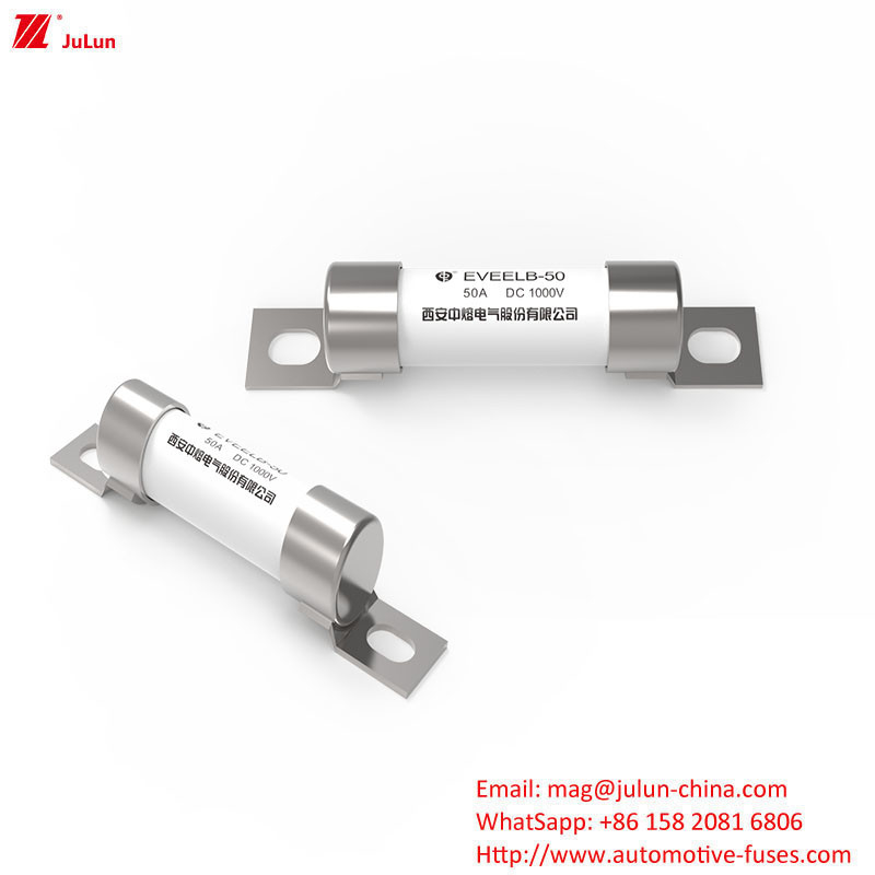 EVEELB  1000V 10A-50A  Round Tube Bolted Type Fuse Automobile