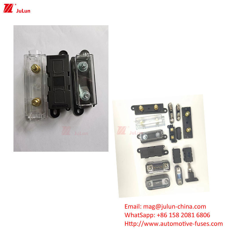 Plastic / Nylon Housing Automotive Fuse Holder Meets EU UL Standard With 30A-500A Holding Current