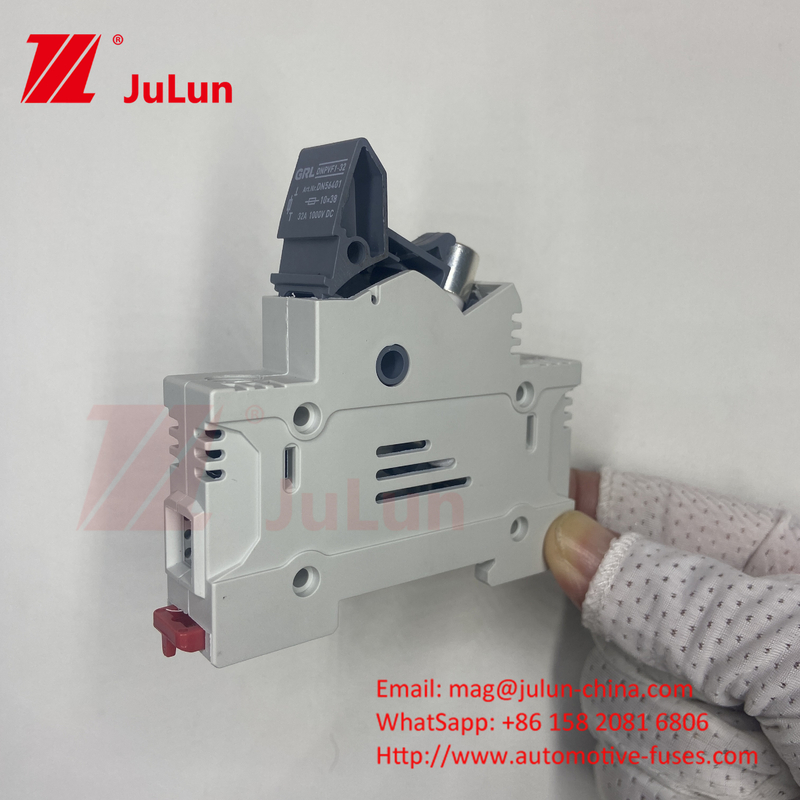 Solar PV Fuse For Photovoltaic  DC1000V 10X38 Ceramic Fuse Holder With Isolator Switch 10X