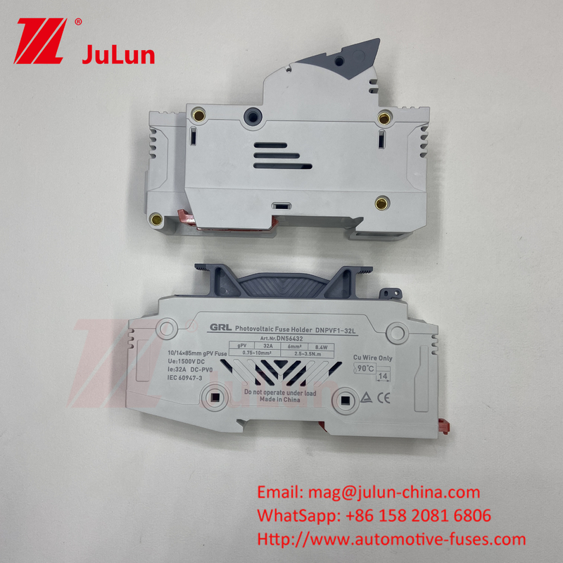 Solar Photovoltaic Inverter with 14x51mm Din Rail Solar Fuse Holder /  Solar Pv Fuse Holder