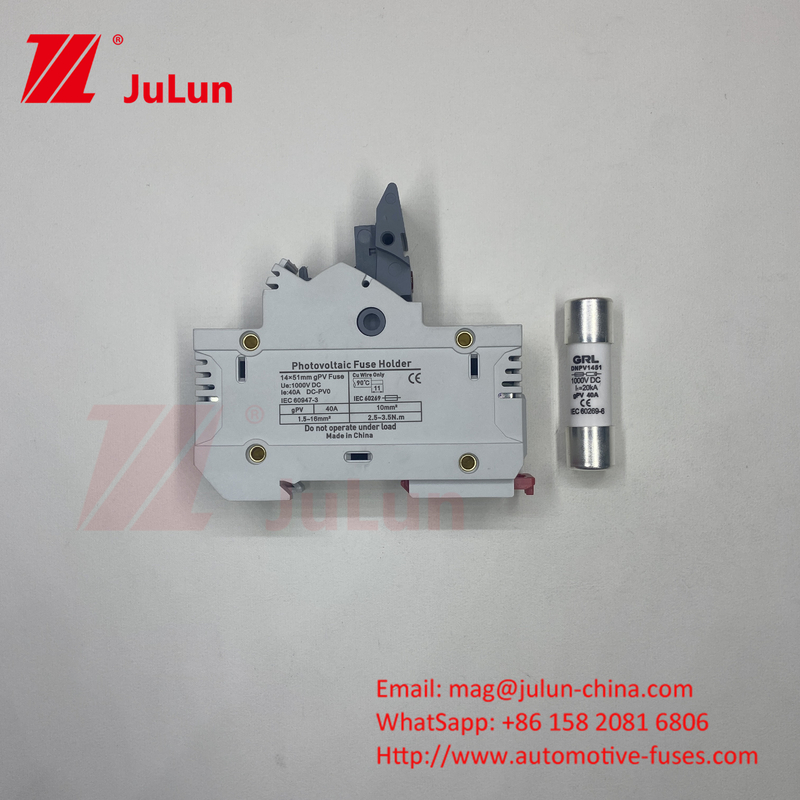 Solar Photovoltaic Fuse Holder With Fuse Price14x51MM RT18X-63 RO16 Indicator Light Fast