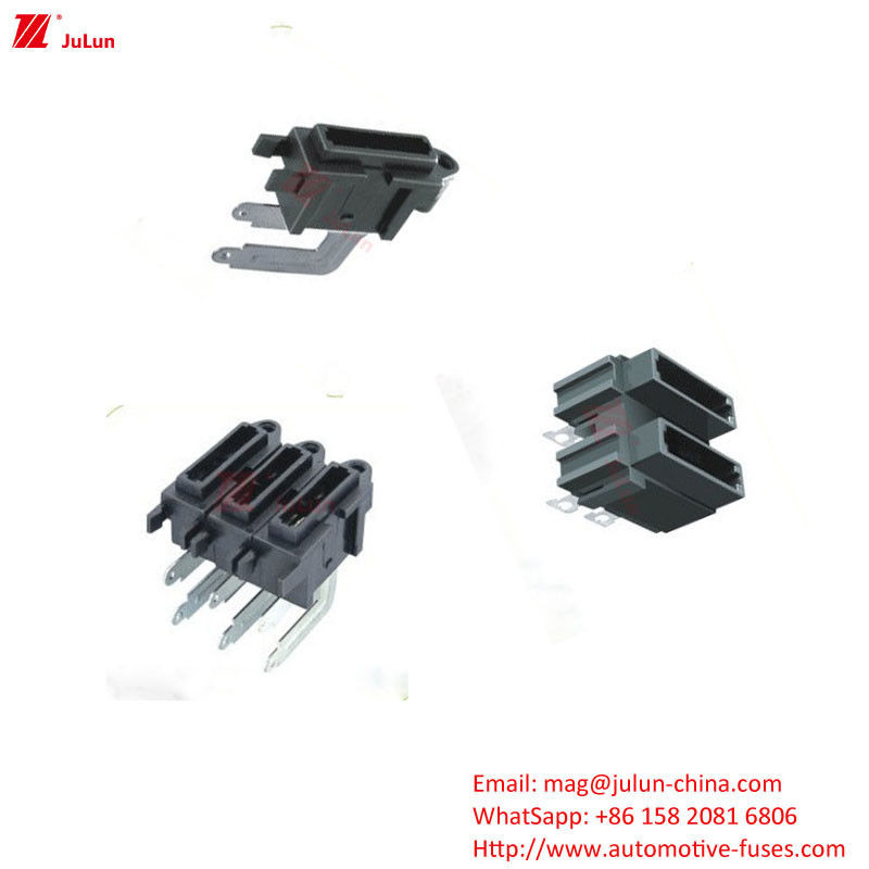 Unipolar Low Voltage Automotive Fuse Holder 32V Rated Copper Contact Automotive Fuse Holder 30A-500A EU UL Standard