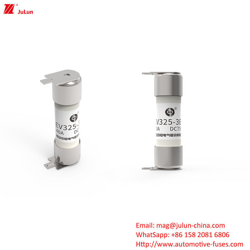SINOFUSE Medium EV Fuse Flat Head 325V 10A-50A Electric Vehicle Tube Bolt Screw Connection