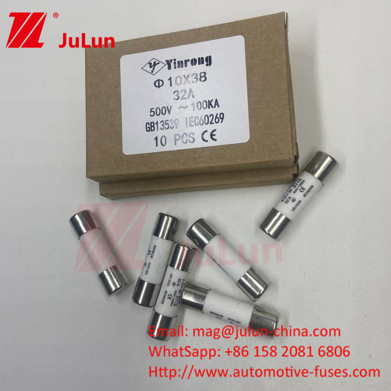 3A 10*38mm Ceramic PV String Fuse For Photovoltaic System AC220V AC380V AC50 0V AC690V AC800V