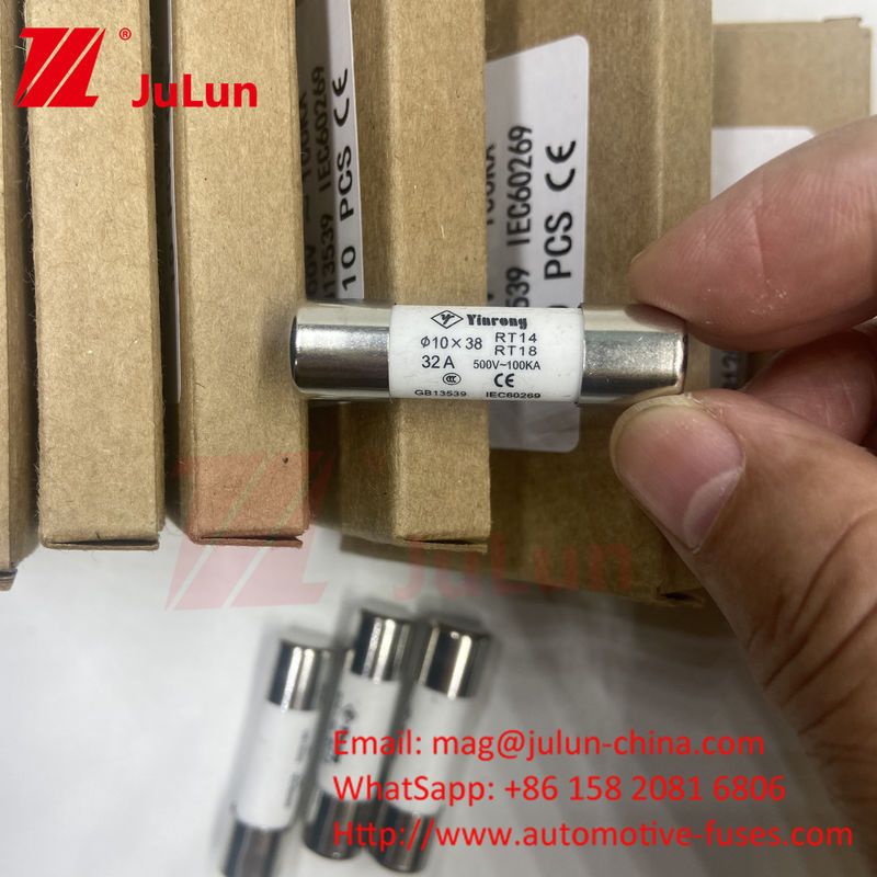 7A 10*38mm AC380V AC500V AC690V AC800V Ceramic Solar Pv Fuse For Photovoltaic Systems