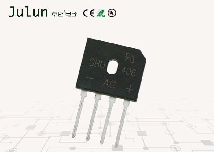 4 Pin Plug In Diode Gbu406 Series High Temperature Soldering Guaranteed