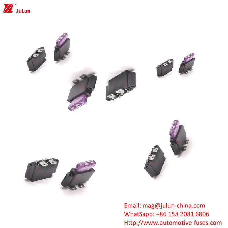 Automobile Fuse Protector 32V 100A Copper Contact One Pole Small Automobile Fuse Holder In Line