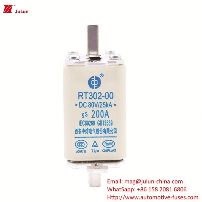 200A Medium Blade Medium Voltage DC Fuse for Electric Vehicle Charging