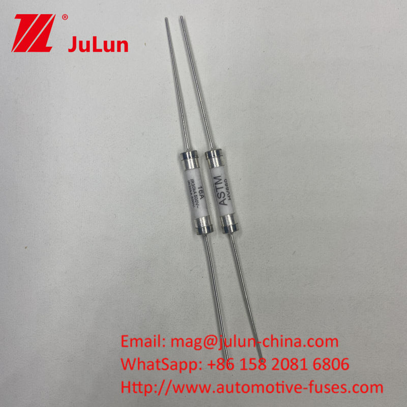 HV660 ASTM 16A 500VDC 30KA Ceramic Automotive Fuses Axial Lead Mounting Method 6*32mm