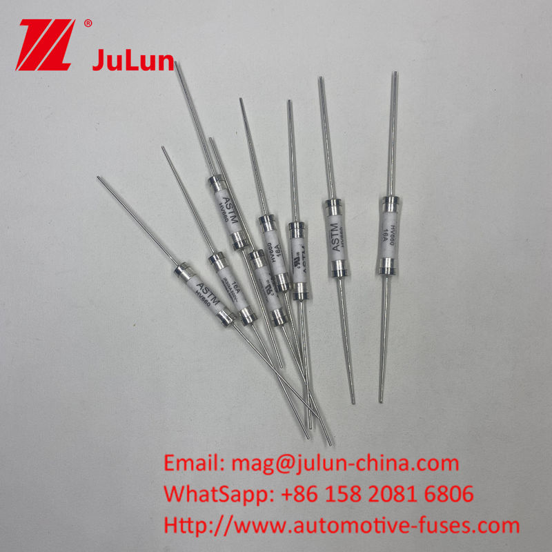 HV660 20A 500VDC ASTM 30KA Ceramic Acting Fuse 10A-30A 500VDC PCB Hole Installation Automotive Fuses