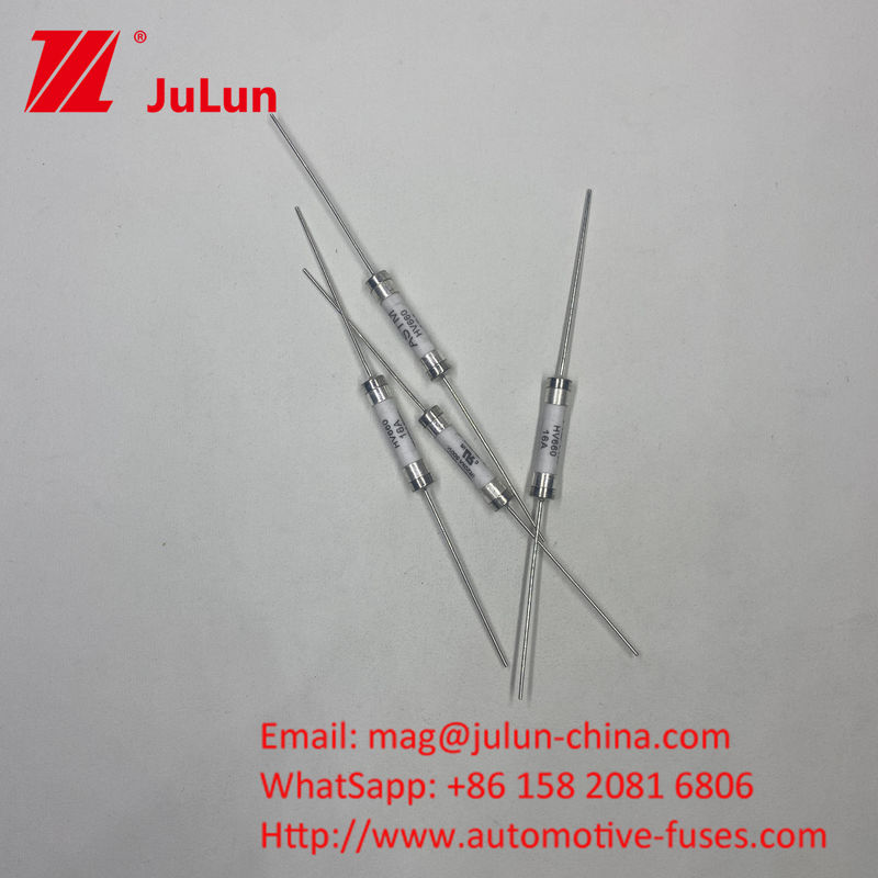 500VDC HV660 35A PCB-Hole/Fuse-Clamp Mount Automotive Fuse with Ceramic Copper Silver Quartz Sand Gold