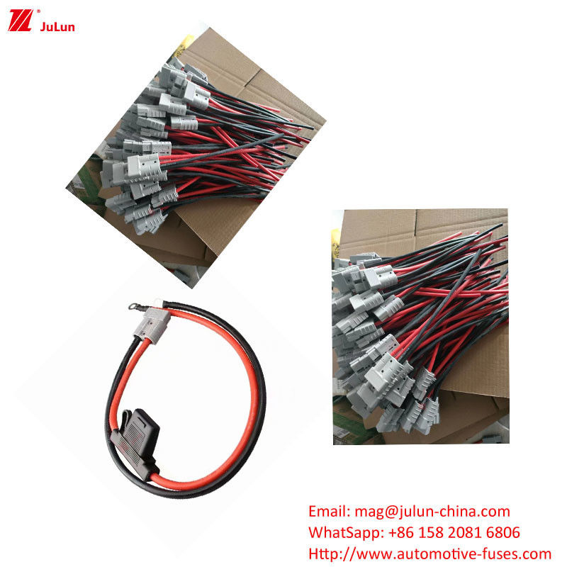 Eu UL standard new energy vehicle fuse holder manual reset current is 30A-100A