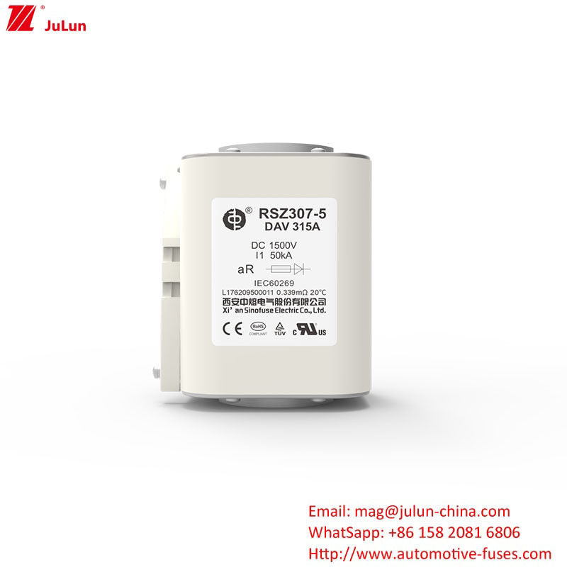 RSZ307-5-DAV 315A  Ev Charger Adapter Compatible for 450A-1800A 1500VDC Energy Fuse