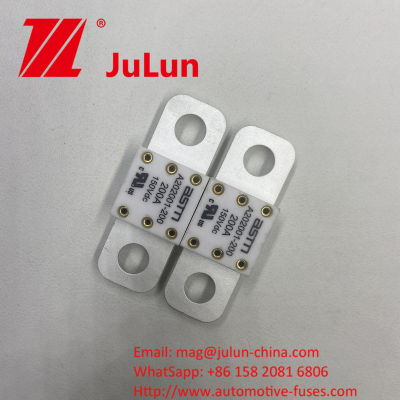 Small Size Ceramic Automotive Fuses A202001-400A 125DC  with High Current Rating and SCREW BOLT Mounting Method for Short Circuit Protection