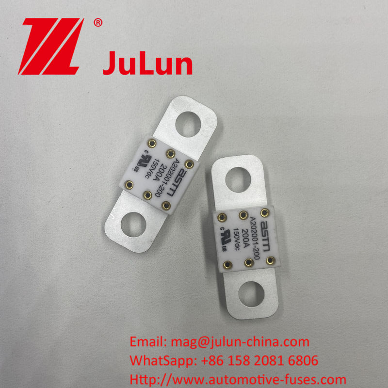 A202001-500A 125VDC ASTM Effortless Installation Ceramic Car Fuses Voltage 150VDC  For M8 Installation