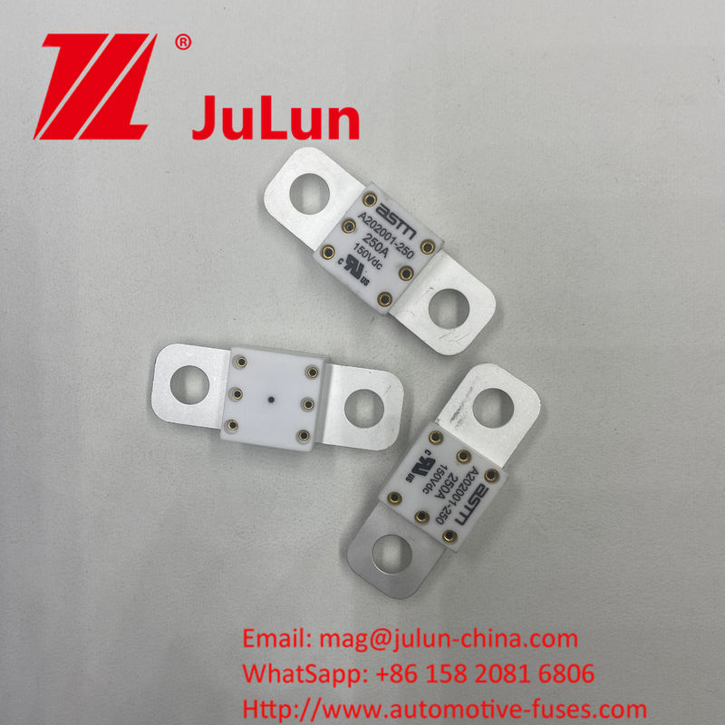 SCREW BOLT Mounting Method ASTM A202001 400A 125VDC Ceramic Vehicle Fuses Copper and Quartz Sand Material