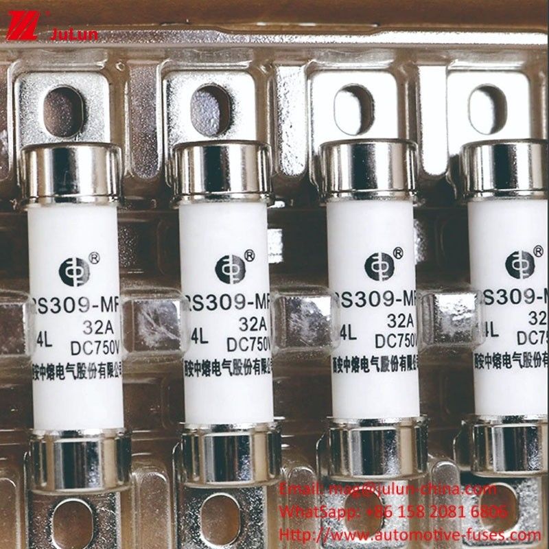 Energy Electric Vehicle Fuse 750VDC Terminal Type for 32A-35A -40A -50A Protection of EV HEV