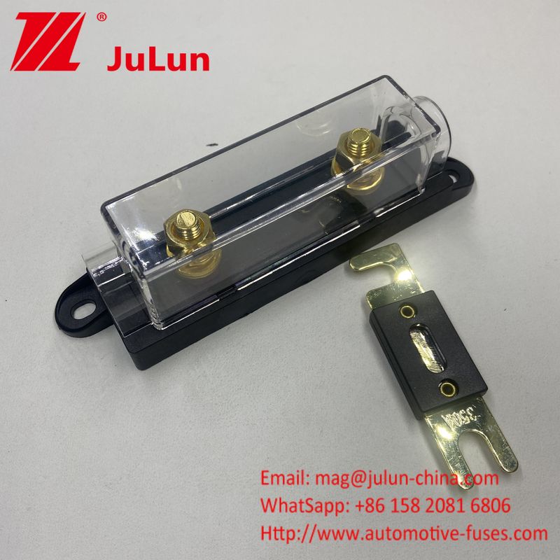 Dust Proof ADL FUSE HOLDER BLACK BACKGROUND Bolt Rated Current/ Per Column 20A 30A 80A 100A 200A 300A 400A 500A