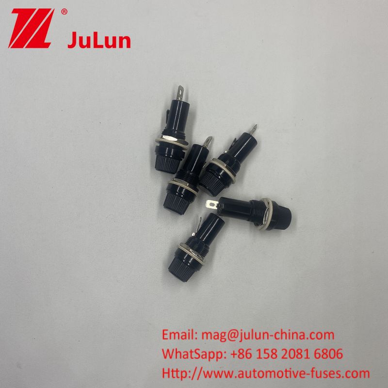 Knob Type Car Fuse Holder Tube Socket For 6*30mm  Insurance Panel Mount