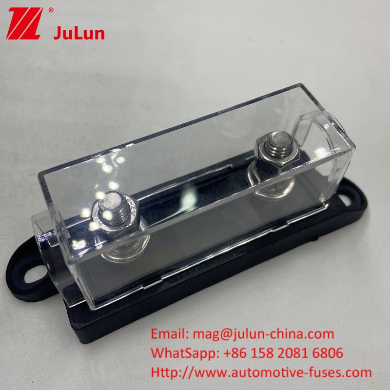 40A 50A 60A 70A 80A 100A 200A 250A 300A 400A 500A ANM Mega Bolt-Down Auto Fuse Holder Block With Clear Insulating Cover