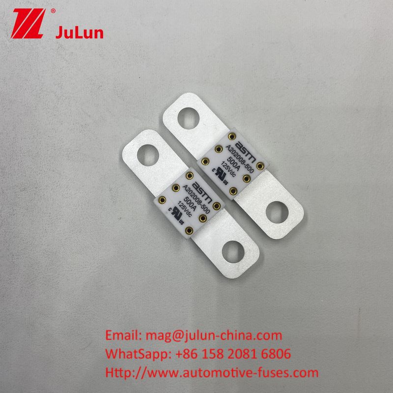 A202008 125VDC 100A Automobile DC Electric Car Charging Fuse For EV Hole Distance 50.8mm