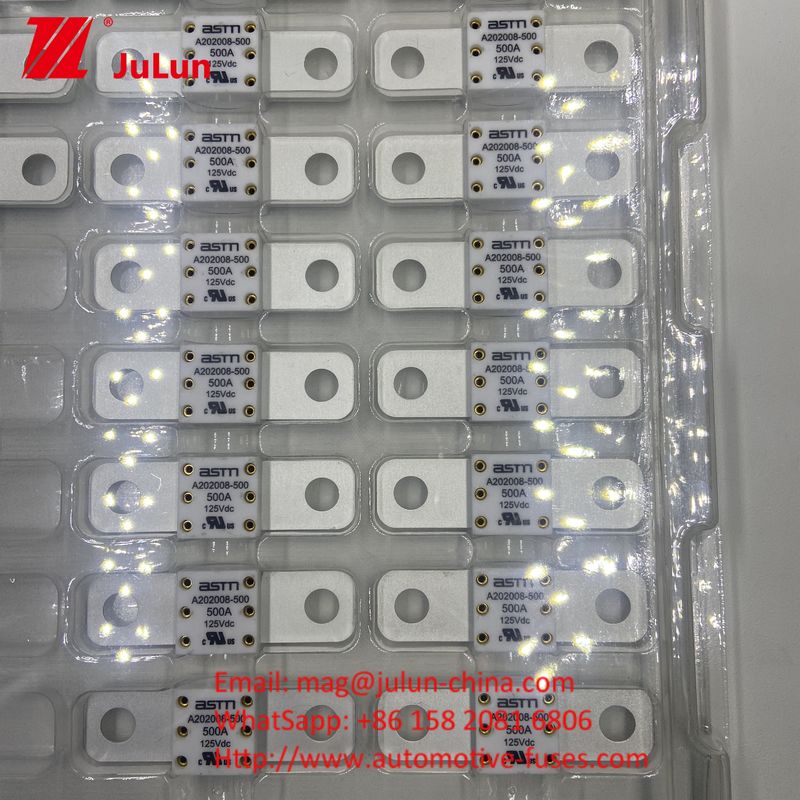 A202008 ASTM 350A 125VDC Ceramic Automotive Fuses Electrical Characteristics 1.0In 4 Hours 3.0In 10s Max Small Size for Short Circuit Protection