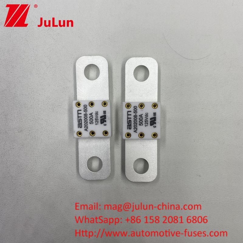 High Breaking Capacity 350A 125Vdc EV Fuse Small Size High Current Rating Short Circuit Protection