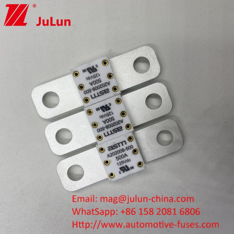 Electric Vehicle EV White Color 350 Amp Ceramic Fuse 125VDC