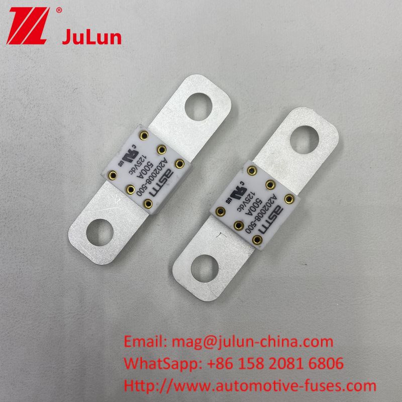 Truck 400A 125VDC Distance Between 2 Holes 50.8mm Car Battery Fuse For Elevator Communication Systems