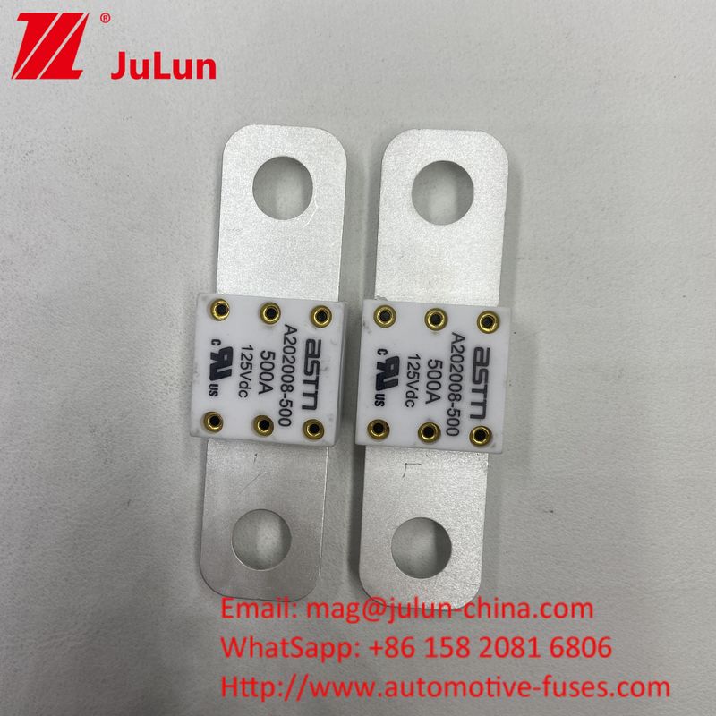 300A 125VDC Small Size High Current Rating EV Automotive Battery Fuse For Short Circuit Protection