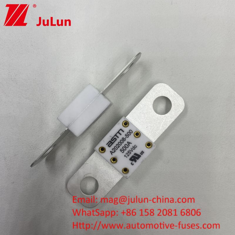 Ev Ceramic Fuse A202008 250A 125VDC Charger Adapter Compatible For Automobile Trucks A202008 125VDC 100A 125A 150A 200A 250A 300A 400A 500A