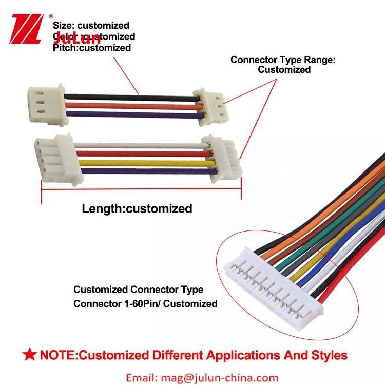 Long Lasting Performance UL / CSA Automotive Complete Wiring Harness With Customized Cable Color And Length