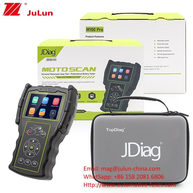 Motorcycle Detector OBD Fault Diagnostic Instrument JDiag M100 Pro Moto Scanner Ecu