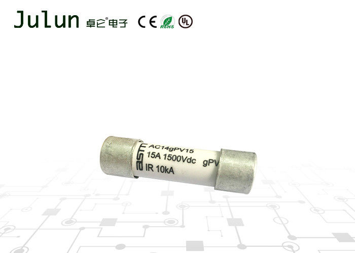 14x51mm 1500V DC High Voltage Fuse For Photovoltaic Protection  Solar Applications