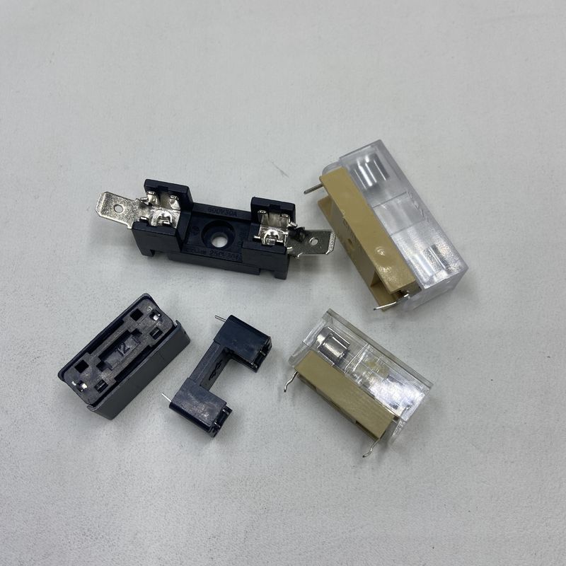 5x20mm Or 6x30mm PCB Board Mounting Glass Fuse Holder For Power Systems In Cars Black Blue Transparent Gold